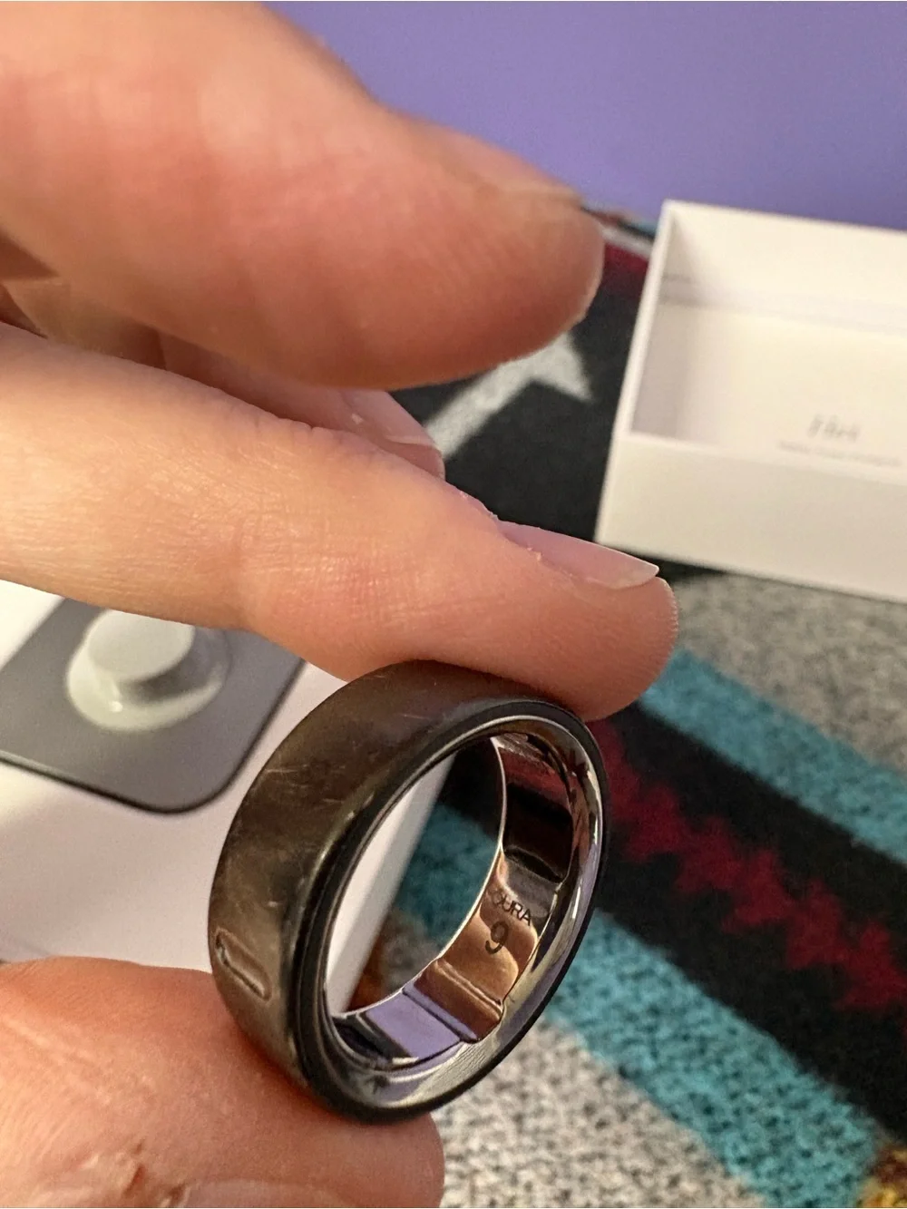 Oura Ring 4 - Stealth - Size 9